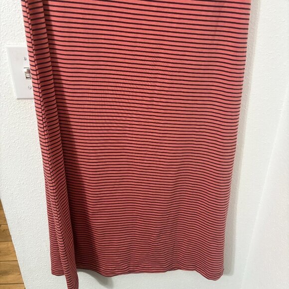 Carve Designs Pink Striped Maxi Skirt Foldable Thick Waistband Size Large - Picture 3 of 5